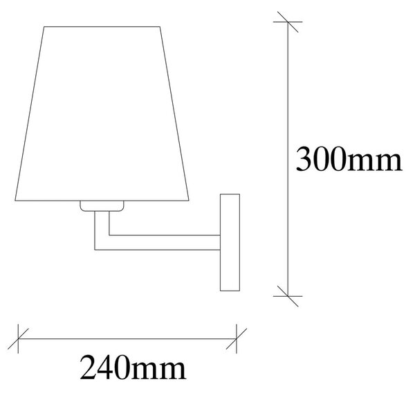 Bež/u zlatnoj boji zidna lampa ø 18 cm Profil – Opviq lights