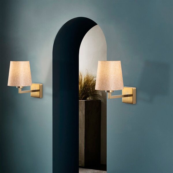 Bež/u zlatnoj boji zidna lampa ø 18 cm Profil – Opviq lights