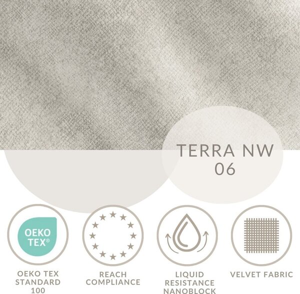 Krem tapecirani bračni krevet s prostorom za pohranu s podnicom 180x200 cm Shell – Maison de Rêve