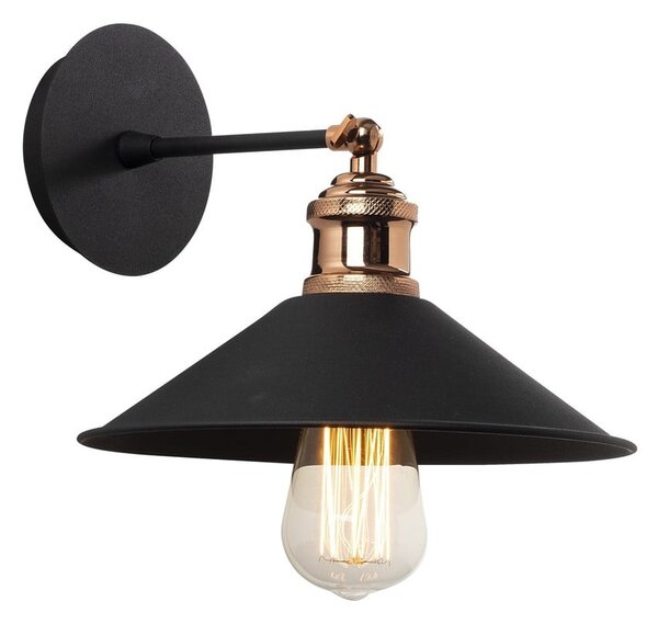 Crna zidna lampa ø 24 cm Berceste – Opviq lights