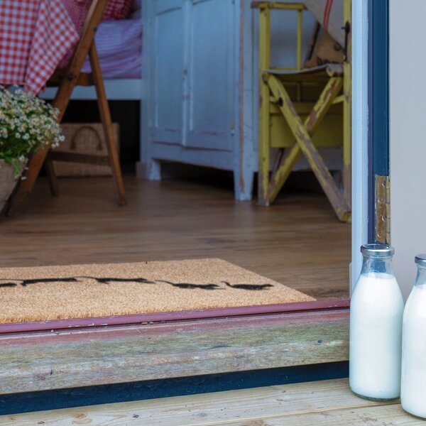 Otirač od kokosovih vlakana 40x60 cm Jumping Cats – Artsy Doormats