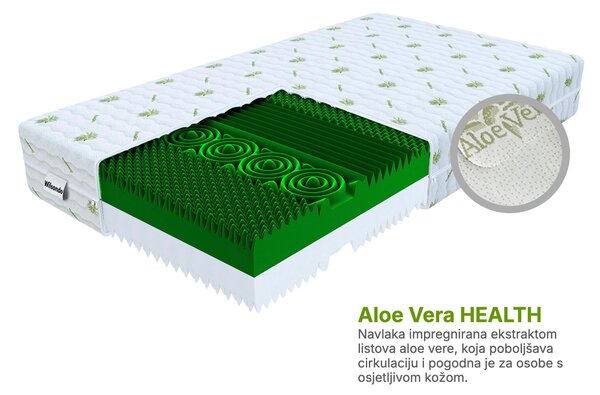 Wilsondo Visoki antialergijski pjenasti madrac Derf 160x200 - Aloe Vera navlaka
