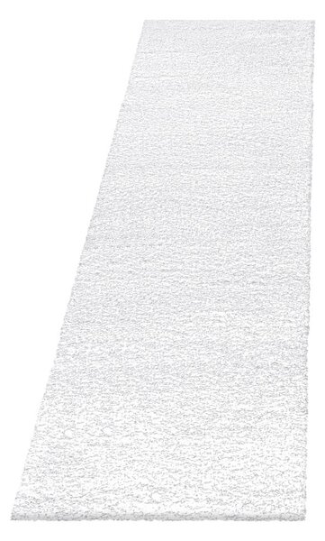 Bijela staza 80x250 cm Fluffy – Ayyildiz Carpets