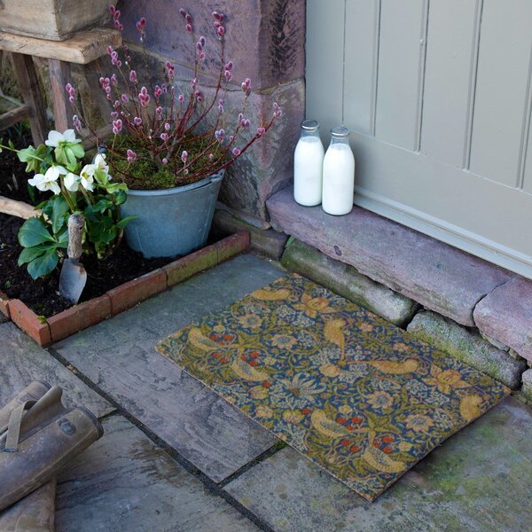 Otirač od kokosovih vlakana 40x60 cm William Morris Strawberry Thief – Artsy Doormats