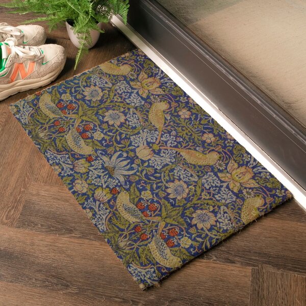 Otirač od kokosovih vlakana 40x60 cm William Morris Strawberry Thief – Artsy Doormats