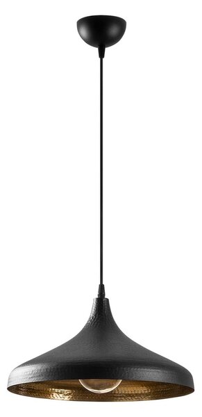 Crna viseća svjetiljka s metalnim sjenilom ø 36 cm Tattoo – Opviq lights