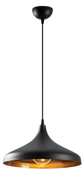 Crna viseća svjetiljka s metalnim sjenilom ø 36 cm Tattoo – Opviq lights