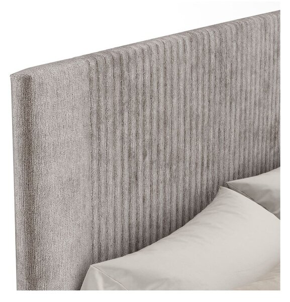 Bež tapecirani bračni krevet s prostorom za odlaganje s podnicom 180x200 cm Etero – Maison de Rêve