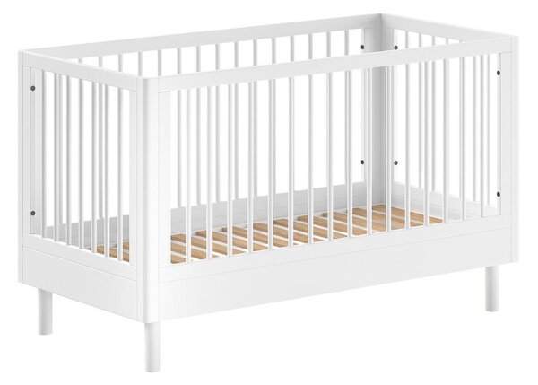Bijeli dječji krevet od masivne bukve 70x140 cm Forrest – Vipack
