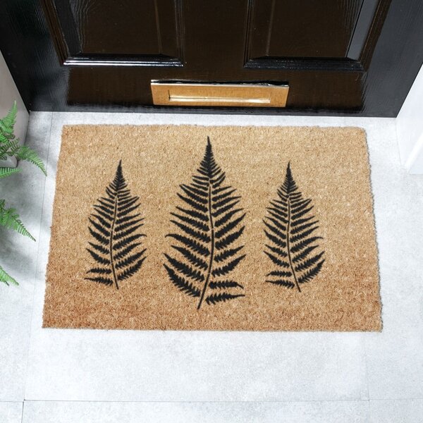 Otirač od kokosovih vlakana 40x60 cm Fern Leaf – Artsy Doormats