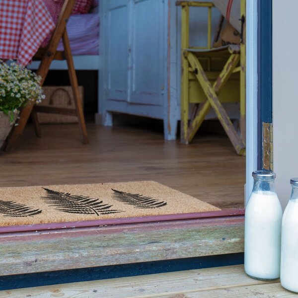 Otirač od kokosovih vlakana 40x60 cm Fern Leaf – Artsy Doormats