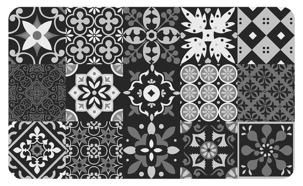 Crni tepih od PVC-a 45x75 cm Salou – douceur d'intérieur