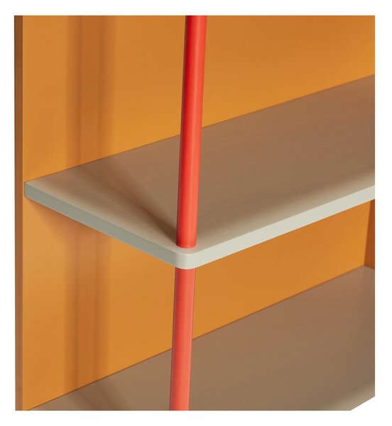 Narančasta zidna polica od čvrste jeseni 60x109 cm Apollo – Hübsch