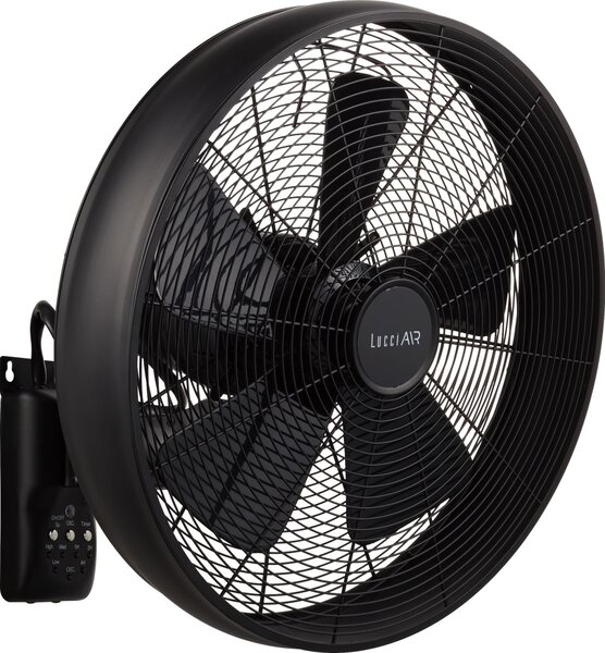 Lucci air 213124 - Zidni ventilator BREEZE 55W/230V crna + DU