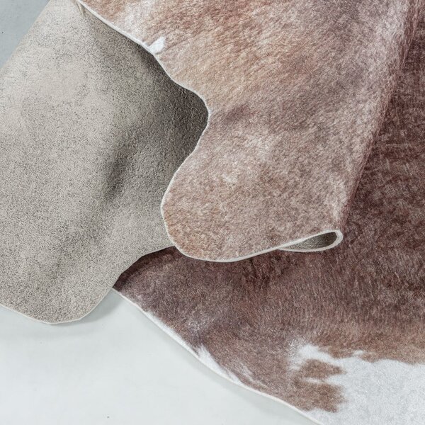 Smeđa sintetička koža 100x135 cm Etosha – Ayyildiz Carpets