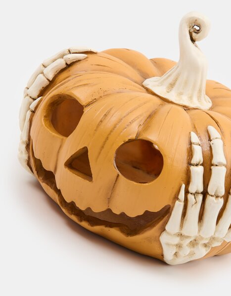 Sinsay - Halloween svijećnjak za LED svijeće u obliku bundeve s rukama kostura