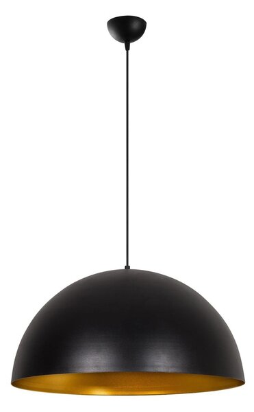 Crna viseća svjetiljka s metalnim sjenilom ø 60 cm Coppa – Opviq lights