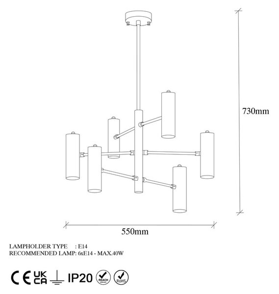 Viseća svjetiljka u zlatnoj boji s metalnim sjenilom Gharib – Opviq lights