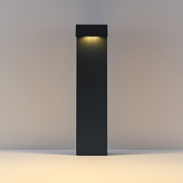 Molto Luce ATO LED svjetlo za stazu, visina 45 cm, DALI, antracit, IP65, metal, prigušiva, Crno, Aluminij, Vanjska baza