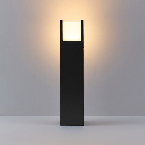 Molto Luce FYNN-U LED svjetlo za stazu, visina 45 cm, antracit, CCT IP65, Crno, Aluminij, Vanjska baza