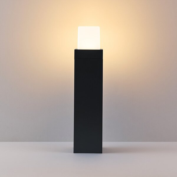 Molto Luce FYNN-O LED svjetiljka za stazu, visina 45 cm, antracit, CCT IP65, Crno, Aluminij, Vanjska baza