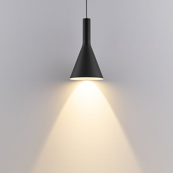 Molto Luce LORA I LED viseća svjetiljka, crna, Ø 15 cm, prigušiva, 40°, CCT, prigušiva, Crno, Dnevni boravak/blagovaonica, Metal
