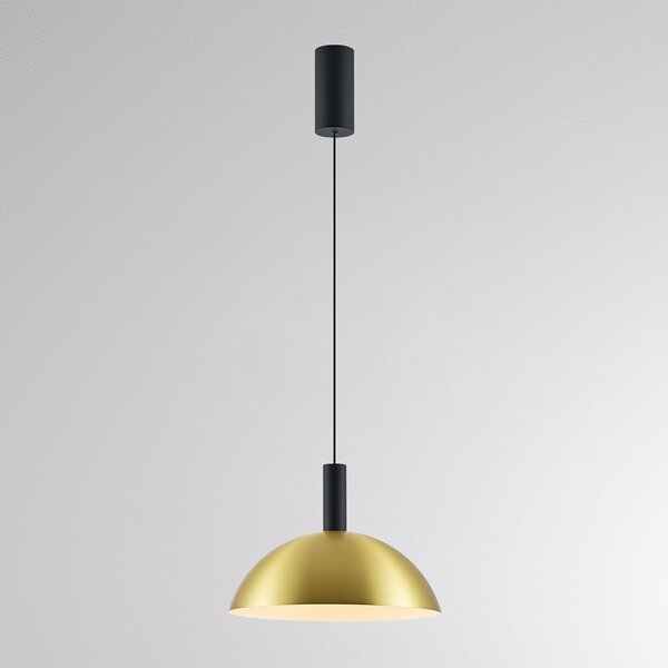 Molto Luce LORA II LED viseća svjetiljka, mesing, Ø 24 cm, prigušiva, 40° CCT, prigušiva, Zlato / mjed, Dnevni boravak/blagovaonica, Metal