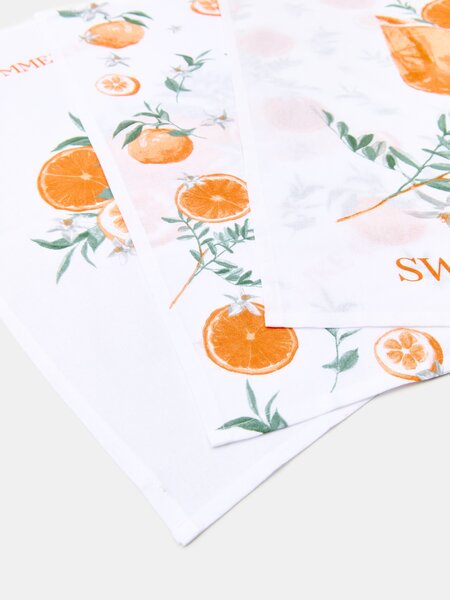 Sinsay - Set kuhinjskih krpa s motivom naranči 3 pack