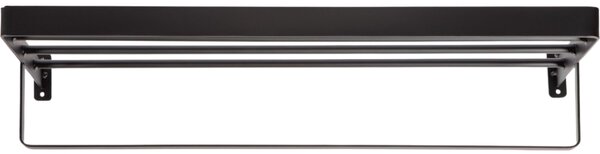 Zidna vješalica za ručnike HANDY 60x22 cm, crna
