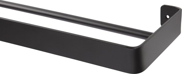 Zidna vješalica za ručnike HANDY 60x12,5 cm, crna