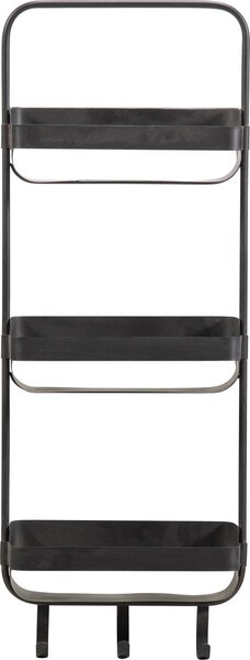 Metalna polica za kupaonicu RAKKA 81x31 cm, crna s patinom