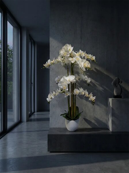 Umjetna orhideja bijela 120 cm Luma - Bijela - 91 - 120 cm