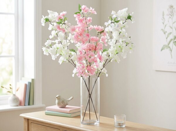 Umjetni cvijet CHERRY BLOSSOM 88 cm - više boja Boja: Bijela