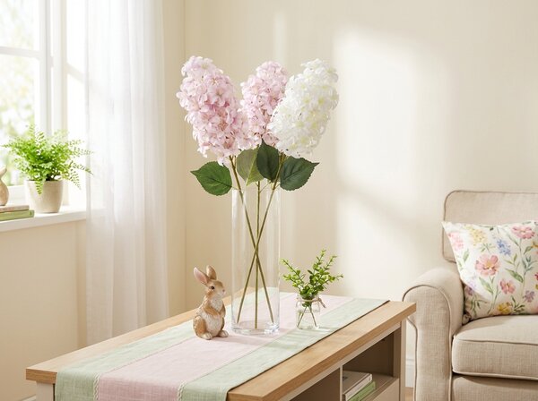 Umjetni cvijet HORTENZIJA PLUME 87 cm - više boja Boja: Bijela