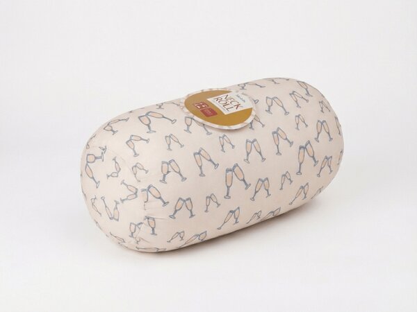 Putni jastučić CHEERS NECK ROLL 30x15 cm, bijeli