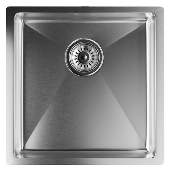 Klarstein TitanSteel kuhinjski sudoper 45 x 45 cm (DxŠ) s površinom otpornom na hrđu, ogrebotine i toplinu