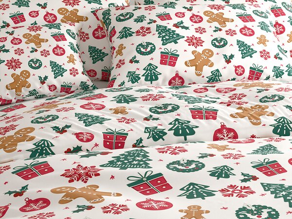 Pamučna posteljina MERRY MOOD bijela Dimenzije posteljine: 70 x 90 cm | 140 x 200 cm