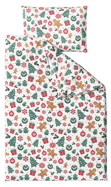 Pamučna posteljina MERRY MOOD bijela Dimenzije posteljine: 70 x 90 cm | 140 x 200 cm