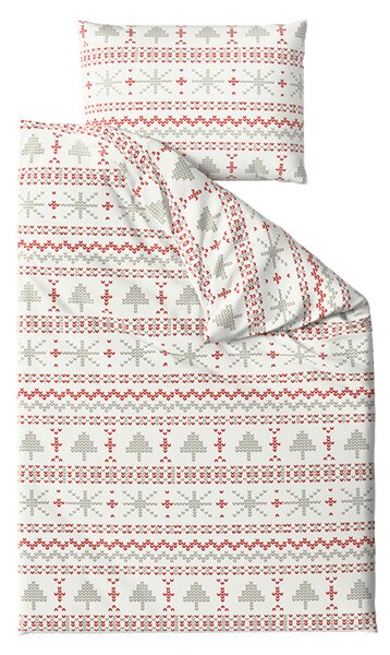 Pamučna posteljina NORDIC JOY bijela Dimenzije posteljine: 70 x 90 cm | 140 x 200 cm