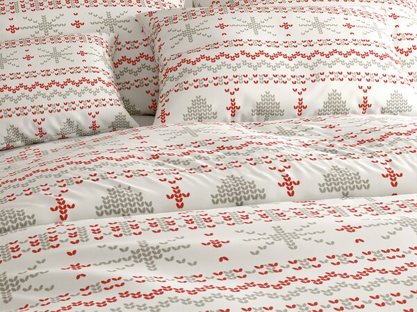 Pamučna posteljina NORDIC JOY bijela Dimenzije posteljine: 70 x 90 cm | 140 x 200 cm