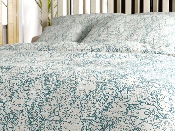 Pamučna posteljina FROSTLINE bijela Dimenzije posteljine: 70 x 90 cm | 140 x 200 cm