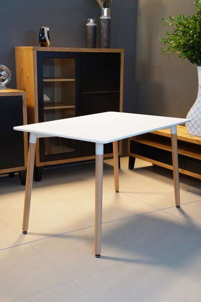 PROMOCIJA Bijeli blagovaonski stol BERGEN 140x80 cm II. klasa