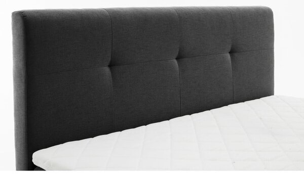 Antracitno sivi boxspring krevet 180x200 cm Stockholm – Meise Möbel