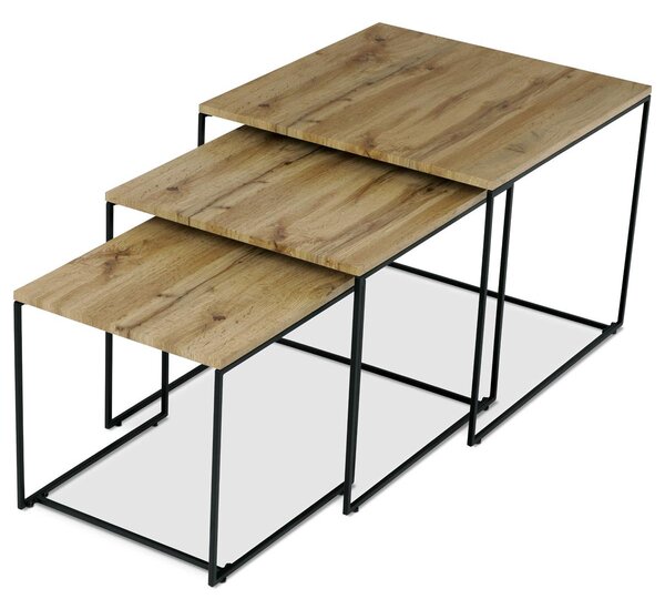 Set stolića za kavu (3 kom.) Adeptos (divlji hrast)