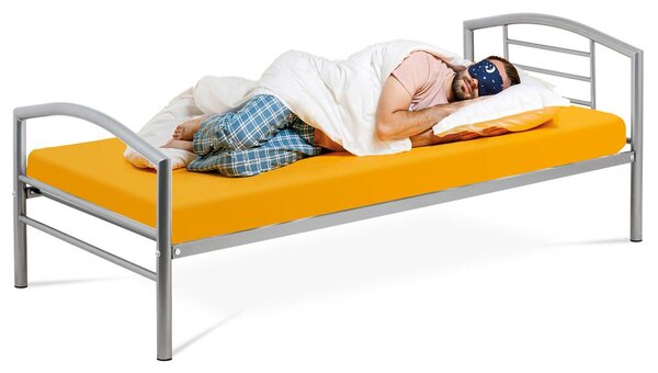 Zondo.hr Metalni krevet 90x200 Brotonetta (lesk siva). 1120902