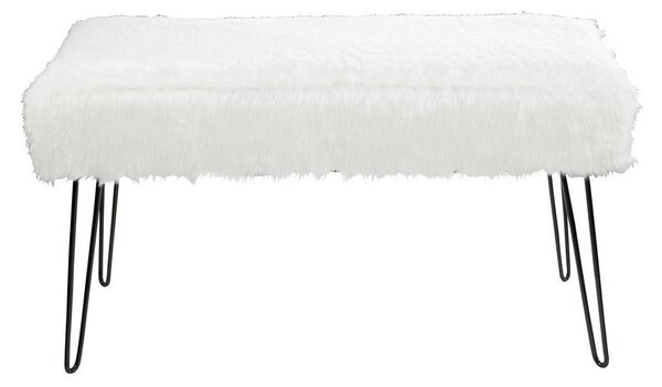 TABURE-KLUPA tekstil, drvni materijal bijela