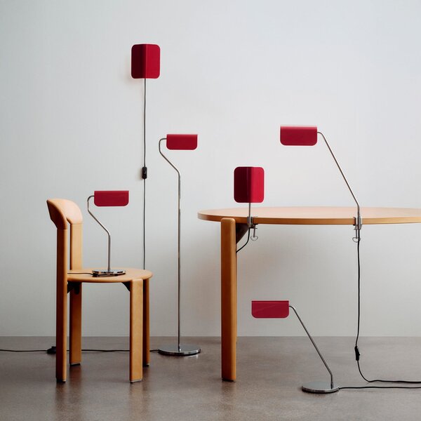 Podna lampa Apex, crvena, visina 110 cm, E14, čelik - Hay