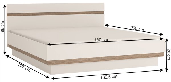Zondo.hr Bračni krevet 180 cm Lysander Tip 93 . 752603