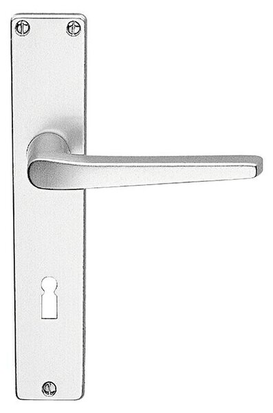 Lienbacher Set kvaka za sobna vrata Europa (Eloksirano, Standardna brava za sobna vrata, Srebrne boje)