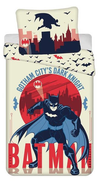 Pamučna dječja posteljina za krevet za jednu osobu 140x200 cm Batman "Gotham's Knight" – Jerry Fabrics